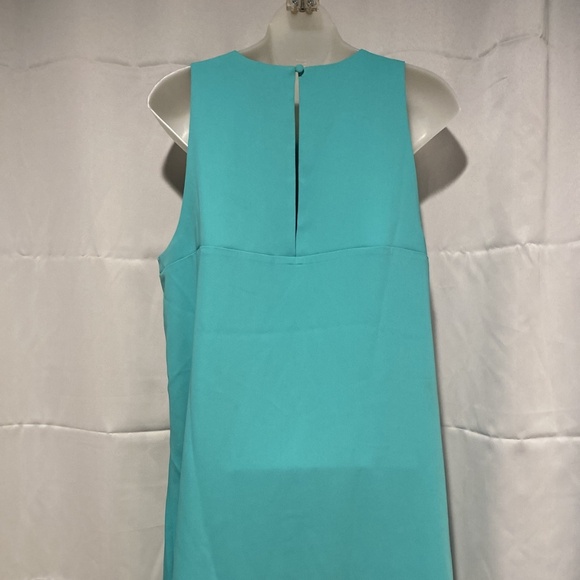 60s Style Turquoise Trapeze Swing Dress Tunic Dress Size Medium - Picture 3 of 7